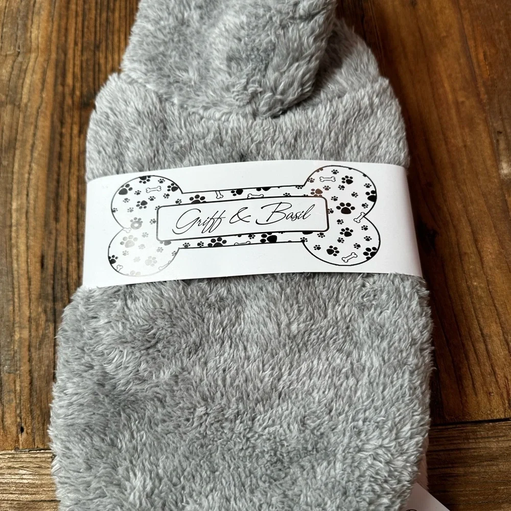 Gray Fuzzy Dog hoodie